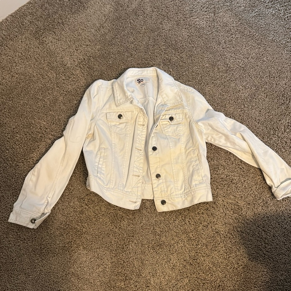 White denim jacket